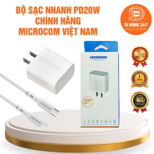 Bộ Sạc Nhanh 20W - IP8 đến 14PRM - TypeC ra Lightning - Microcom Việt Nam