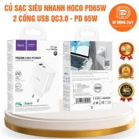 Củ sạc siêu nhanh Hoco C113A - PD65W - 2 Cổng USBQC3.0 - TypeC PD65W