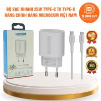 Bộ Sạc Nhanh 25W - Android - IPhone 15,16 - TypeC ra TypeC - Microcom Việt Nam