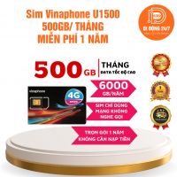 Sim Vinaphone U1500 - 500GB/tháng (Miễn phí 1 năm)